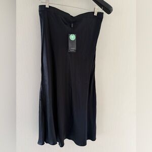 NWT Rails Black Satin Skirt